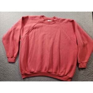 Fruit Of The Loom Sweatshirt Women's Plus 3X Red Fleece Pullover Stretch Casual